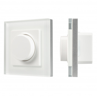 Панель SMART-P96-DIM-IN White (230V, 1.5A, 0-10V, Rotary, 2.4G) (Arlight, Пластик) : Выведенные из продаж NEW