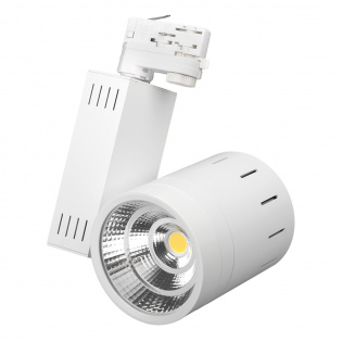 Светодиодный светильник LGD-520WH-30W-4TR Warm White (Arlight, IP20 Металл, 3 года) : 10-45W для треков 4TRA