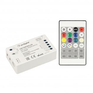 Контроллер ARL-4022-RGBW White (5-24V, 4x4A, ПДУ 24кн, RF) (Arlight, IP20 Пластик, 3 года) : Комплекты RGB [12-24V]