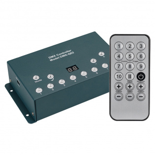 Контроллер DMX-Q02A (USB, 512 каналов, ПДУ 18кн) (Arlight, IP20 Металл, 1 год) : Выведенные из продаж NEW