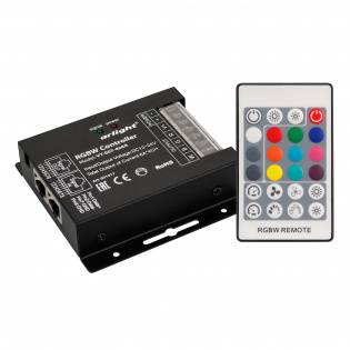 Контроллер VT-S07-4x6A (12-24V, ПДУ 24 кн, RF) (Arlight, IP20 Металл, 3 года) : Комплекты RGBW [12-24V]