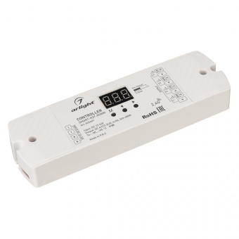Контроллер SMART-K27-RGBW (12-24V, 4x5A, 2.4G) (Arlight, IP20 Пластик, 5 лет) : SMART Контроллеры CV [12-48V]