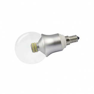 Светодиодная лампа E14 CR-DP-G60 6W White (Arlight, ШАР) : Лампа [E14, E27, 230V] шар, свеча