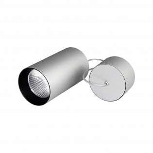 Светильник подвесной SP-POLO-R85-2-15W Warm White 40deg (Silver, Black Ring) (Arlight, Металл) : POLO [1-2-3] Подвесные