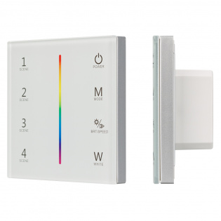 Панель Sens SMART-P22-RGBW White (12-24V, 4x3A, 2.4G) (Arlight, IP20 Пластик, 5 лет) : SMART Панели Standalone [12-48V]