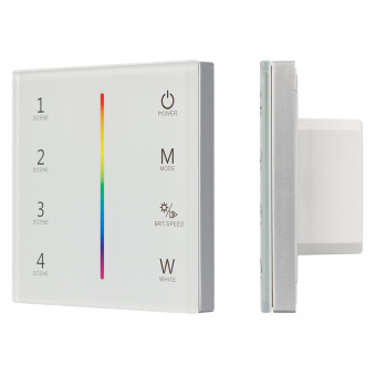 Панель Sens SMART-P22-RGBW White (12-24V, 4x3A, 2.4G) (Arlight, IP20 Пластик, 5 лет) : SMART Панели Standalone [12-48V]