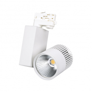 Светодиодный светильник LGD-2271WH-30W-4TR White 24deg (Arlight, IP20 Металл, 3 года) : 10-45W для треков 4TRA