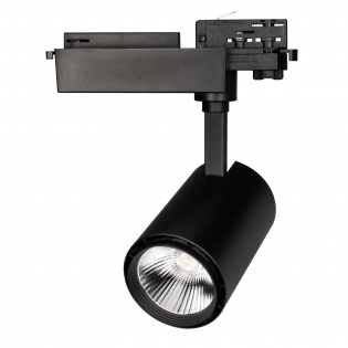 Светодиодный светильник LGD-1530BK-30W-4TR Day White 24deg (Arlight, IP20 Металл, 3 года) : 10-45W для треков 4TRA