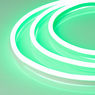 Образец Гибкий неон ARL-NEON-1608GH-SIDE 24V Green (Arlight, 6 Вт/м, IP65) : Образцы неона