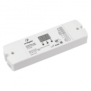 Контроллер тока SMART-K5-RGBW (12-36V, 4x700mA, 2.4G) (Arlight, IP20 Пластик, 5 лет) : Выведенные из продаж NEW