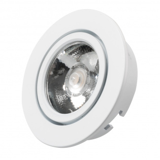 Светодиодный светильник LTM-R65WH 5W Warm White 10deg (Arlight, IP40 Металл, 3 года) : Врезные 220V LTM