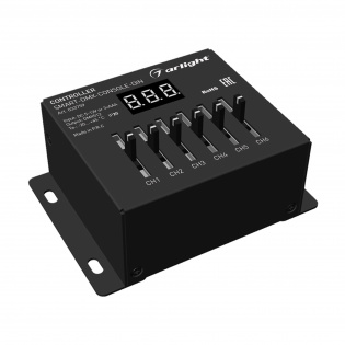 Контроллер SMART-DMX-CONSOLE-DIN (5-12V, 6CH, XLR3) (Arlight, IP20 Металл, 5 лет) : Контроллеры [DMX Master]