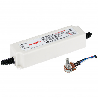 Блок питания ARPJ-DIM301400-R (42W, 1400mA, 0-10V) (Arlight, IP65 Пластик, 2 года) : Управление 0-10V