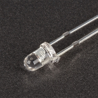 Светодиод ARL-3214UWC-10cd Warm White (Arlight, 3мм (круглый)) : 3 мм прозрачная линза