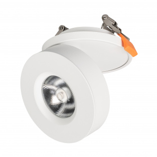 Светильник LGD-MONA-BUILT-R100-12W White5000 (WH, 24 deg) (Arlight, IP40 Металл, 3 года) : Встраиваемые поворотные