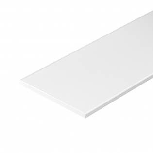Экран-вставка белый P15W-2000 (Arlight, Пластик) : Экраны к профилю TOP