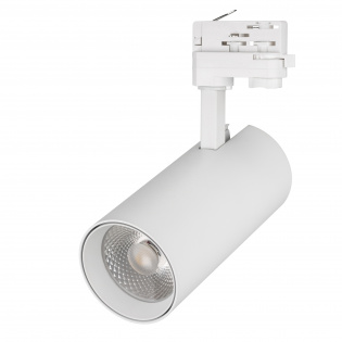 Светильник LGD-GERA-4TR-R90-30W White (WH, 24 deg) (Arlight, IP20 Металл, 3 года) : 10-45W для треков 4TRA