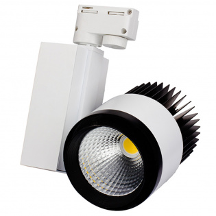 Светодиодный светильник LGD-537BWH-40W Warm White (Arlight, IP20 Металл, 3 года) : 10-40W для треков 2TRA