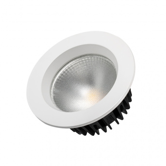 Светодиодный светильник LTD-105WH-FROST-9W Warm White 110deg (Arlight, IP44 Металл, 3 года) : Широкий угол 80-120°