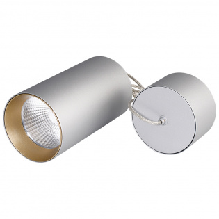 Светильник подвесной SP-POLO-R85-2-15W Day White 40deg (Silver, Gold Ring) (Arlight, IP20 Металл, 3 года) : Подвесные