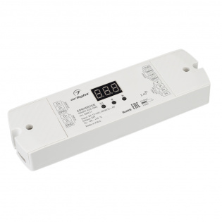 Конвертер SMART-K38-DMX (12-24V, SPI, 2.4G) (Arlight, IP20 Пластик, 5 лет) : Конвертеры [SPI, TRIAC, 0-10V]