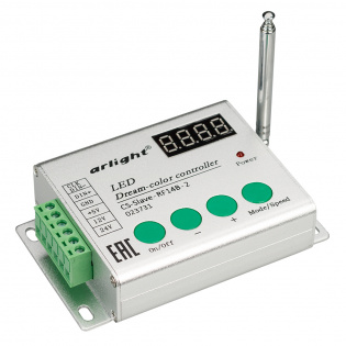 Контроллер CS-Slave-RF14B-2 (5-24V, ПДУ 14кн) (Arlight, IP20 Металл, 1 год) : SPI Контроллеры [программа]