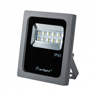 Светодиодный прожектор AR-FLAT-ARCHITECT-10W-220V Day (Grey, 50x70 deg) (Arlight, Закрытый) : Floodlight, угол 70-120°