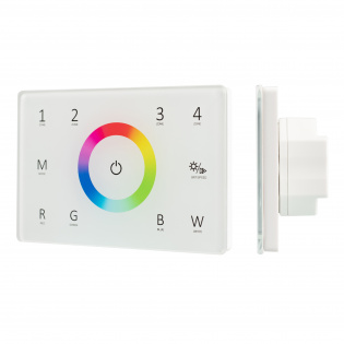 Панель Sens SMART-P85-RGBW White (230V, 4 зоны, 2.4G) (Arlight, IP20 Пластик, 5 лет) : SMART Панели Remote [230V]