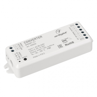 Конвертер SMART-C1 (12V, RF-0/1-10V, 2.4G) (Arlight, IP20 Пластик, 5 лет) : 0-10V Конвертеры [RF]