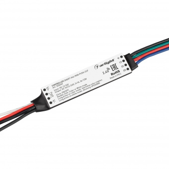 Контроллер SMART-K46-RGB-PUSH-SUF (12-24V, 3x1A, 2.4G) (Arlight, Пластик) : SMART Контроллеры CV [12-48V]