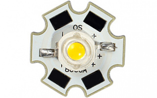 Мощный светодиод OS-Star-5W WHITE 6500K (ANR, STAR type) : Выведены из поставки