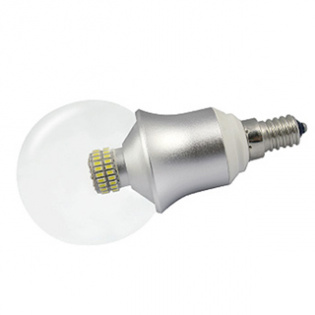 Светодиодная лампа E14 CR-DP-G60 6W Warm White (Arlight, ШАР) : Лампа [E14, E27, 230V] шар, свеча