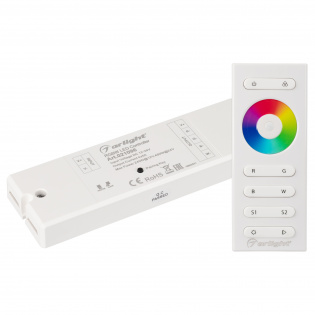 Контроллер SR-2839W White (12-24 В,240-480 Вт,RGBW,ПДУ сенсор)) (Arlight, IP20 Пластик, 1 год) : Выведенные из продаж NEW