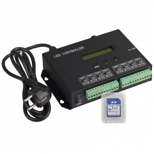 Контроллер HX-803SA DMX (8192 pix, 220V, SD-карта) (Arlight, -) : SPI Контроллеры [SD-карта]