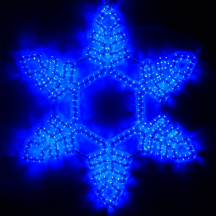 Фигура ARD-SNOWFLAKE-M2-940x940-576LED Blue (230V, 32W) (Ardecoled, IP65) : Фигуры из дюралайта 2D