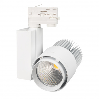 Светодиодный светильник LGD-537WH-40W-4TR Warm White 38deg (Arlight, IP20 Металл, 3 года) : 10-45W для треков 4TRA