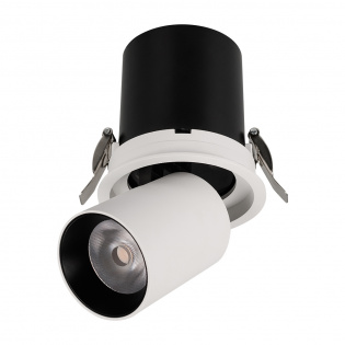 Светильник LGD-PULL-R100-10W White6000 (WH, 20 deg) (Arlight, IP20 Металл, 3 года) : Встраиваемые поворотные