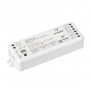 Контроллер SMART-TUYA-WIFI-MIX-SUF (12-36V, 2x5A, 2.4G) (Arlight, IP20 Пластик, 5 лет) : SMART Контроллеры CV [12-48V]