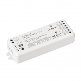 Контроллер SMART-TUYA-WIFI-MIX-SUF (12-36V, 2x5A, 2.4G) (Arlight, IP20 Пластик, 5 лет) : SMART Контроллеры CV [12-48V]
