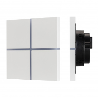 INTELLIGENT ARLIGHT Сенсорная панель KNX-304-13-IN White (BUS, Frameless) (IARL, IP20 Металл, 2 года) : KNX Панели