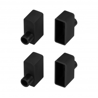 Заглушка WPH-FLEX-0616-SIDE BLACK с отверстием (Arlight, Пластик) : Заглушки и крепления WPH