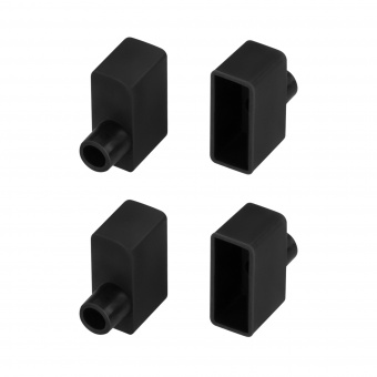 Заглушка WPH-FLEX-0616-SIDE BLACK с отверстием (Arlight, Пластик) : Заглушки и крепления WPH