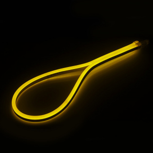 Образец Гибкий неон ARL-CF2835-Mini-24V Yellow (16x8mm)-0.9m (Arlight, -) : Образцы неона