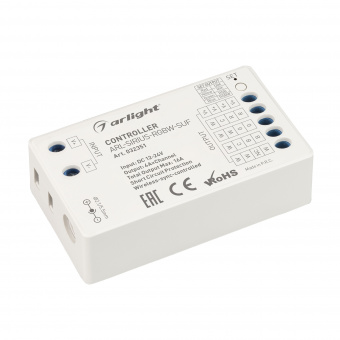 Контроллер ARL-SIRIUS-RGBW-SUF (12-24V, 4x4A, 2.4G) (Arlight, IP20 Пластик, 3 года) : Серия SIRIUS [2.4G, TUYA]