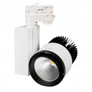Светодиодный светильник LGD-537WH-40W-4TR White (Arlight, IP20 Металл, 3 года) : 10-45W для треков 4TRA