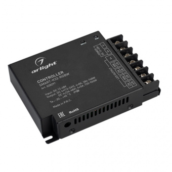 Контроллер SMART-K32-RGBW (12-48V, 4x8A, 2.4G) (Arlight, IP20 Металл, 5 лет) : SMART Контроллеры CV [12-48V]