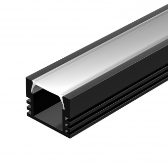 Профиль PDS-S-2000 ANOD Black RAL9005 (Arlight, Алюминий) : Универсальный